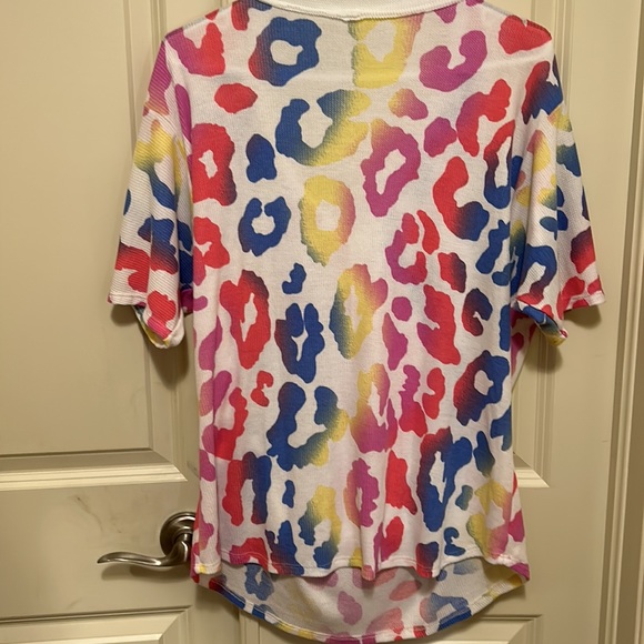 7th Ray Multicoloured Animal Print Top - Picture 5 of 5